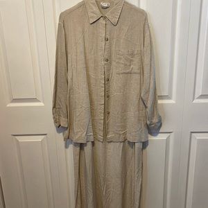 Linen Dress with Jacket